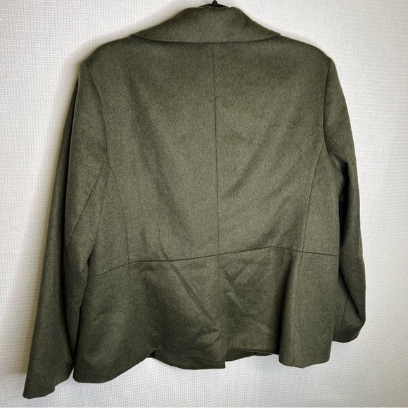 Talbots | Green Woman’s Blazer Coat 14‎ Wool Blend - Picture 3 of 6